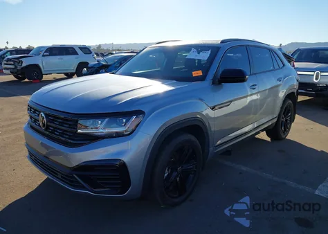 2023 Volkswagen Atlas Cross Sport 3.6L V6 Sel/3.6L V6 Sel R-Line Black z USA, uszkodzony, nr VIN 1V2SE2CA8PC215028
